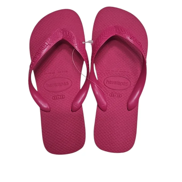 Havaianas Pink Classic Top Flip Flop Sandals 35-36 New - Picture 1 of 3